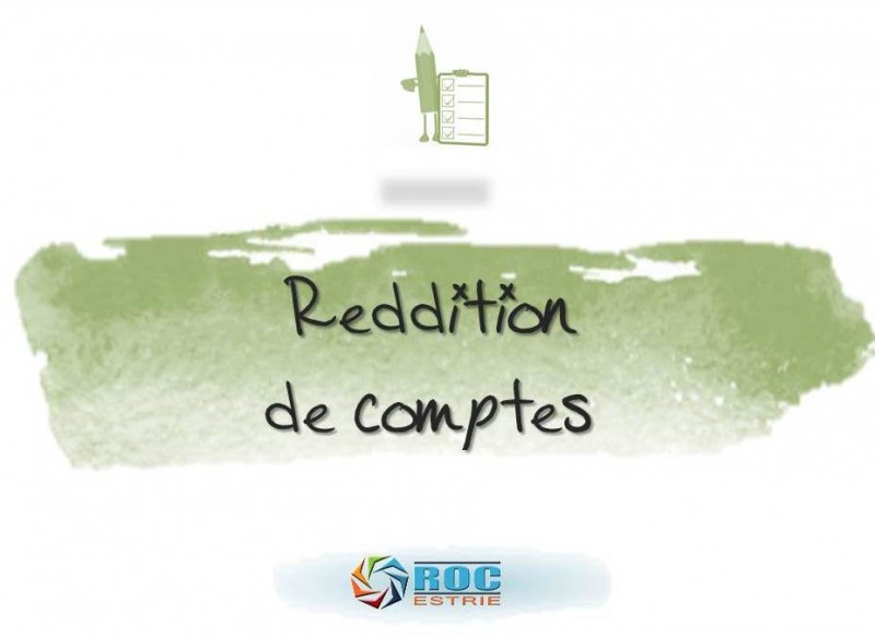 Reddition De Comptes ROC De L Estrie